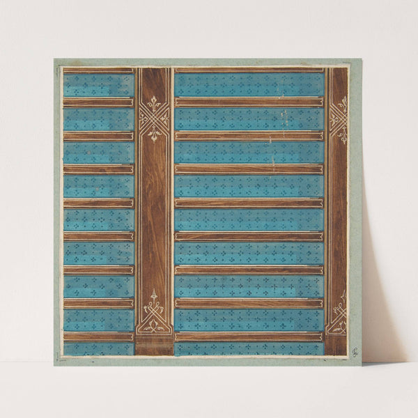 Design for the decoration of a beamed ceiling (1840–97) by Jules-Edmond-Charles Lachaise