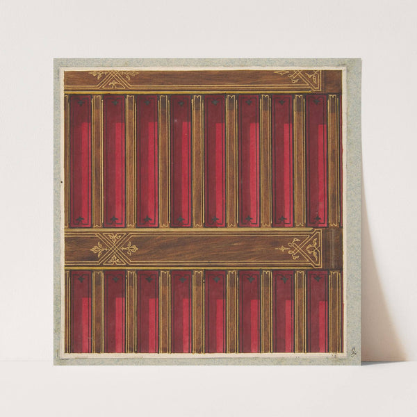 Design for the decoration of a beamed ceiling (1840–97) by Jules-Edmond-Charles Lachaise