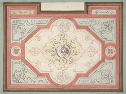Design for the decoration of a ceiling (1830–97)