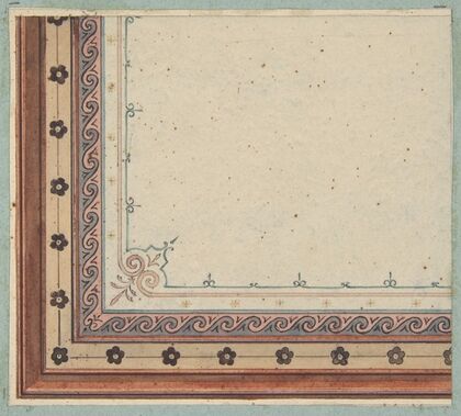 Design for the decoration of a ceiling.. (19th Century)