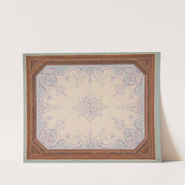 Design for the decoration of a ceiling in rinceaux (1830–97) by Jules-Edmond-Charles Lachaise