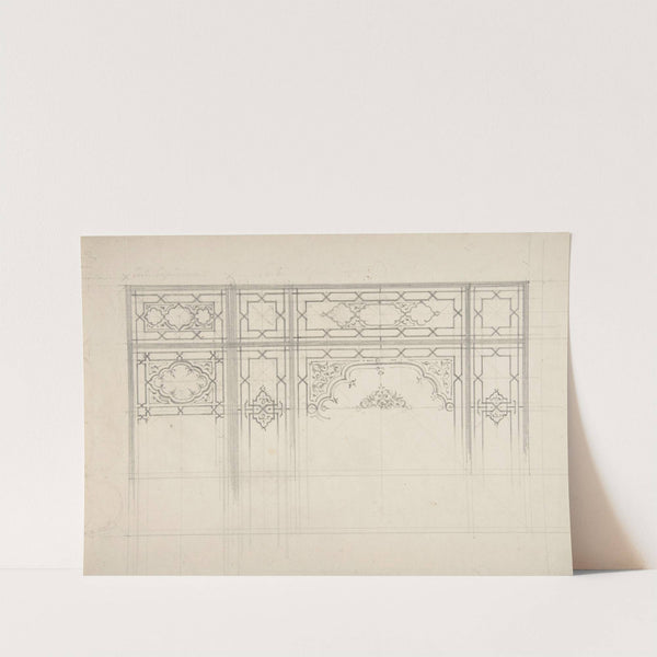 Design for the decoration of a ceiling by Jules-Edmond-Charles Lachaise