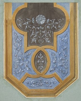 Design for the decoration of a ceiling with rinceaux (1830–97)