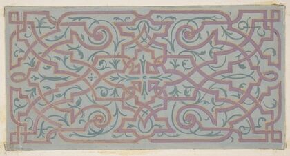 Design for the decoration of a ceiling with strapwork (1830–97)