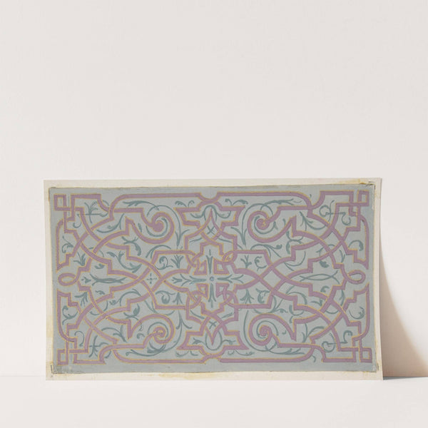 Design for the decoration of a ceiling with strapwork (1830–97) by Jules-Edmond-Charles Lachaise