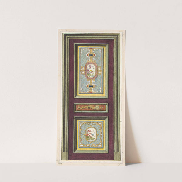 Design for the decoration of a door with Chinese motifs by Jules-Edmond-Charles Lachaise