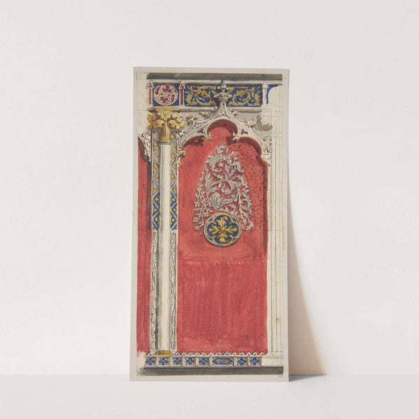 Design for the decoration of a gothic niche by Jules-Edmond-Charles Lachaise