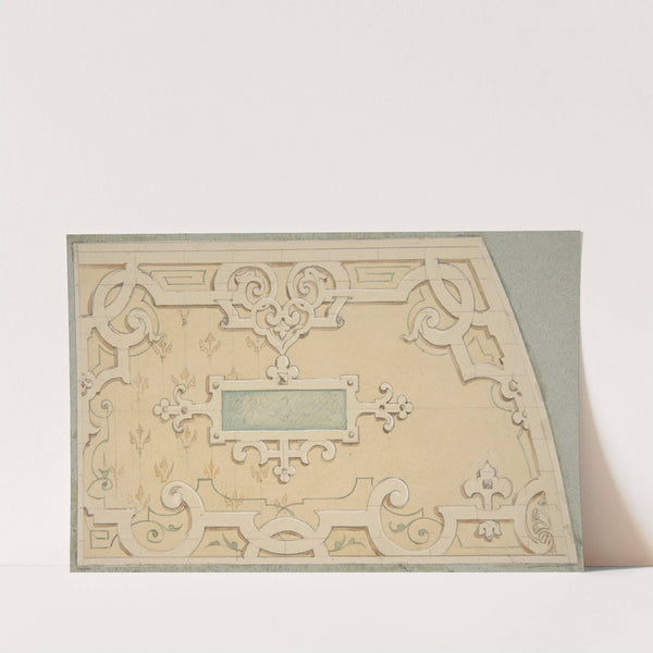 Design for the decoration of the stairway in the Chateau d'Ognon of M. de Machy (Oise, France) by Jules-Edmond-Charles Lachaise