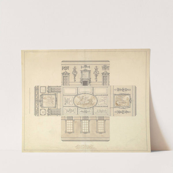 Design for the Dining Room at Kirtlington Park, Oxfordshire by John Sanderson