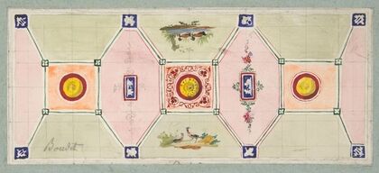 Design for the painted decoration of a baker’s shop (19th Century)