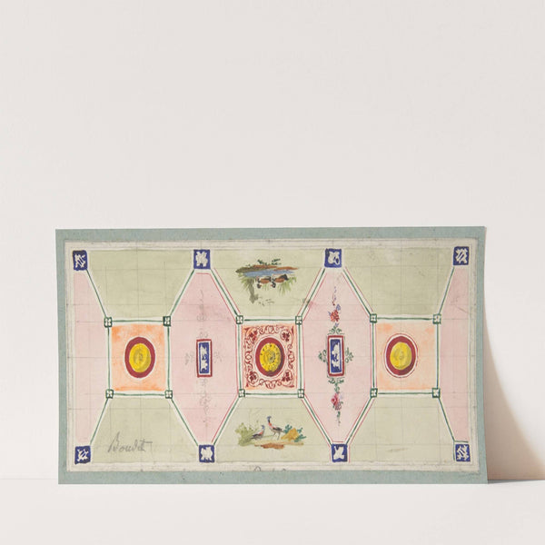 Design for the painted decoration of a baker’s shop (19th Century) by Jules-Edmond-Charles Lachaise