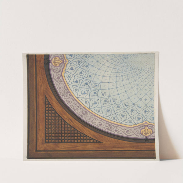 Design for the painted decoration of a ceiling by Jules-Edmond-Charles Lachaise