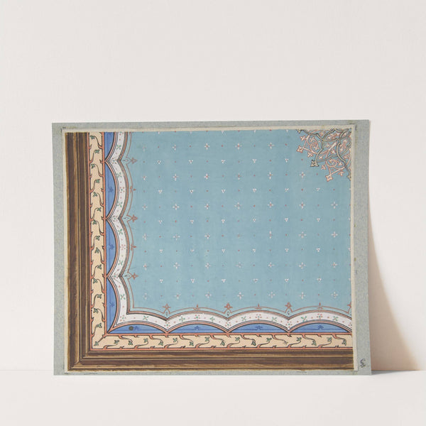 Design for the painted decoration of a ceiling by Jules-Edmond-Charles Lachaise