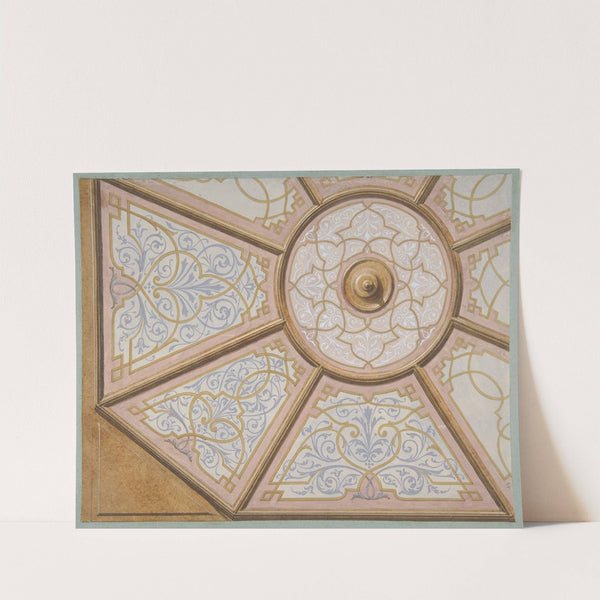 Design for the painted decoration of a ceiling by Jules-Edmond-Charles Lachaise