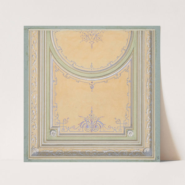 Design for the painted decoration of a ceiling (1830–97) by Jules-Edmond-Charles Lachaise
