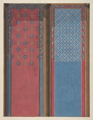 Design for the painted decoration of panels