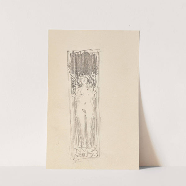Design for the painting ‘Nuda Veritas’ (1898) by Gustav Klimt
