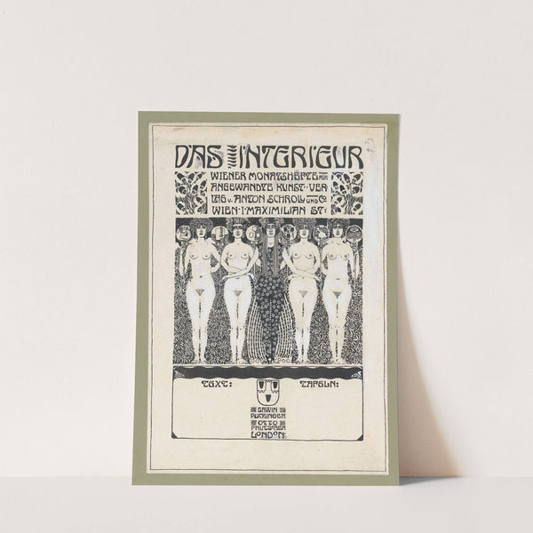 Design for the title page of ‘Das Interieur’ (1902) by Erwin Puchinger