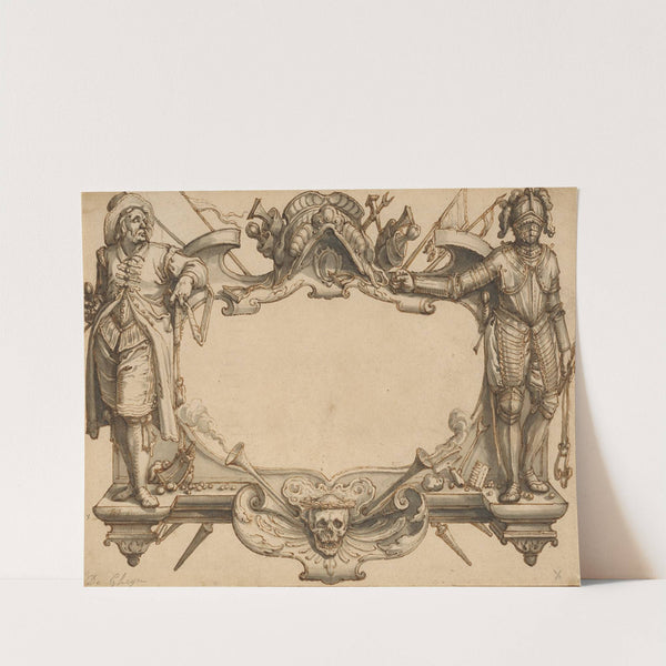 Design for the Title Page of ‘The Exercise of Cavalry’ (1598–1599) by Jacob de Gheyn II