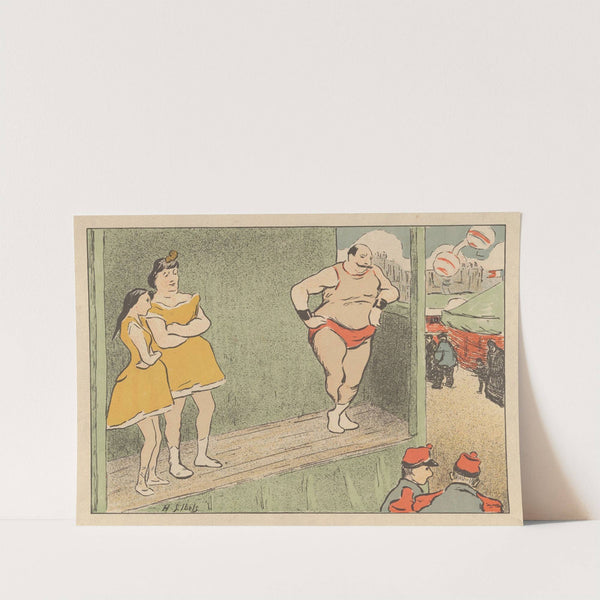 Design for Theater Program for The Grapnel and The Emancipated from Les Programmes du Théâtre-Libre (1892–93) by Henri-Gabriel Ibels