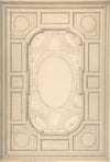 Design for Trompe L’Oeil Ceiling for Dining Room, Hôtel de Trévise