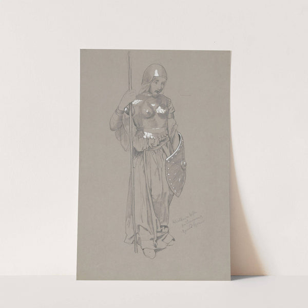 Design for Valkyrie’s costume (1896) by Hans Thoma
