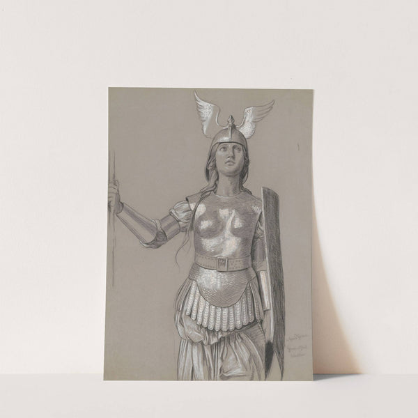 Design for Valkyrie’s costume 3 (1895) by Hans Thoma