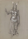 Design for Valkyrie’s costume 4 (1895)