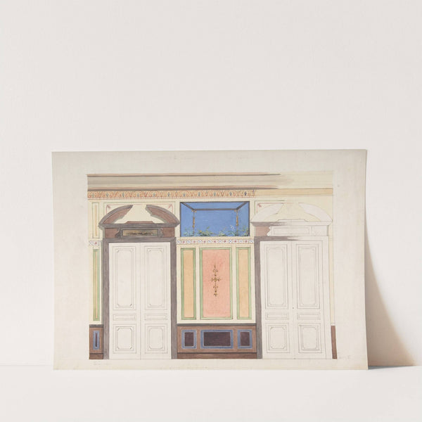 Design for Wall Elevation, Hôtel Candamo by Jules-Edmond-Charles Lachaise