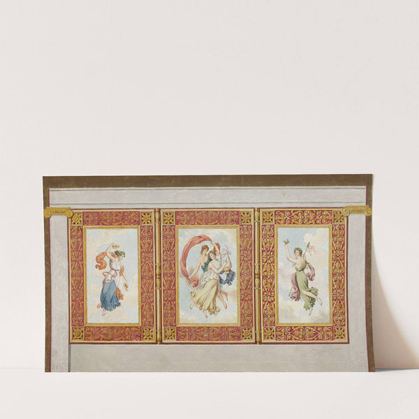 Design for wall paintings for the “Reduta” Hall of the National Theatree (1826) by Antoni Brodowski