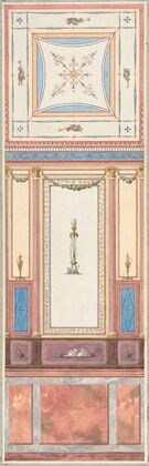 Design for Wall Paneling and Ceiling in Pompeiian Style, The Deepdene, Dorking, Surrey