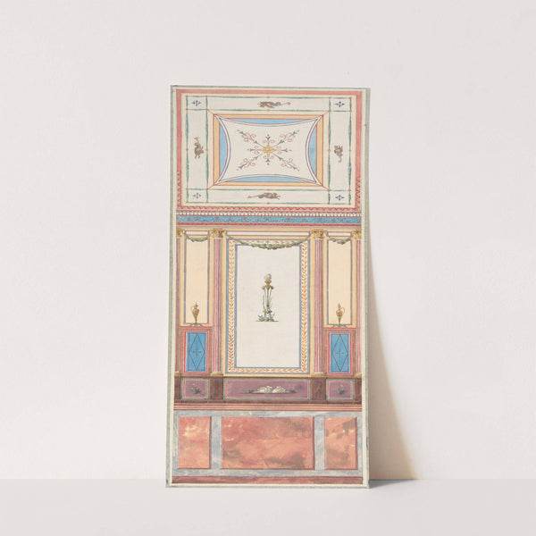 Design for Wall Paneling and Ceiling in Pompeiian Style, The Deepdene, Dorking, Surrey by Jules-Edmond-Charles Lachaise