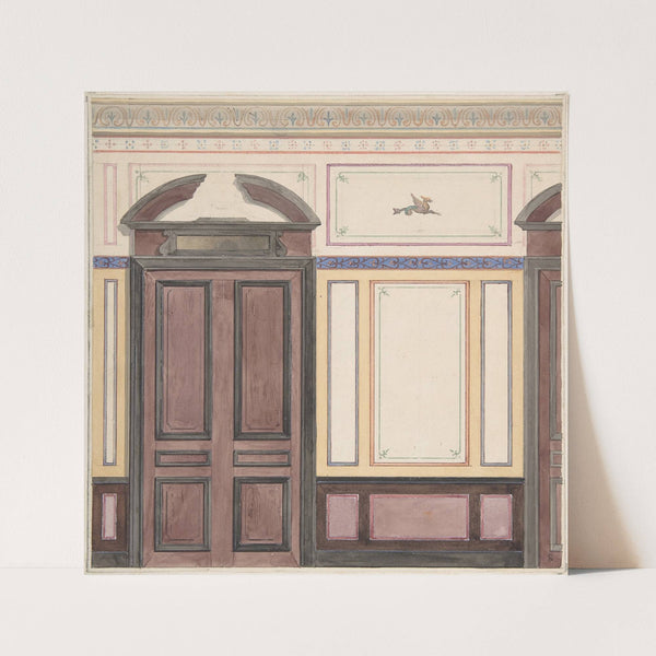 Design for Wall Paneling, Deepdene, Dorking, Surrey (1875–79) by Jules-Edmond-Charles Lachaise