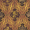 Design for wallpaper featuring rampant lions and crowns (1830–97)