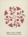 Design from Lyman, Maine 1755-1780 – From Proposed Portfolio Maine Wall Stencils