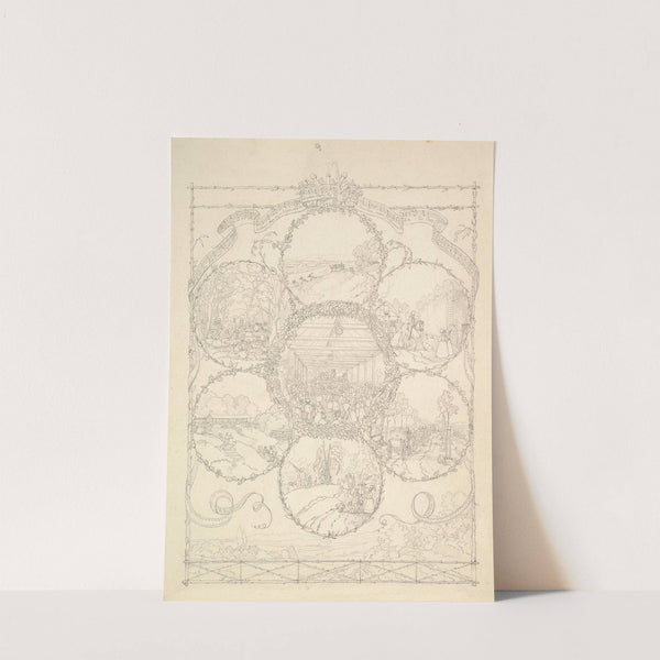 Design Illustrating an Excursion to the Countryside by Hermann Kestner