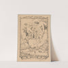 Design of a page in calendar with an allegory of March by Hans Thoma