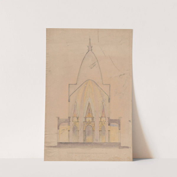 Design of a Polish pavilion at the International Exhibition in Paris by Wincenty Drabik