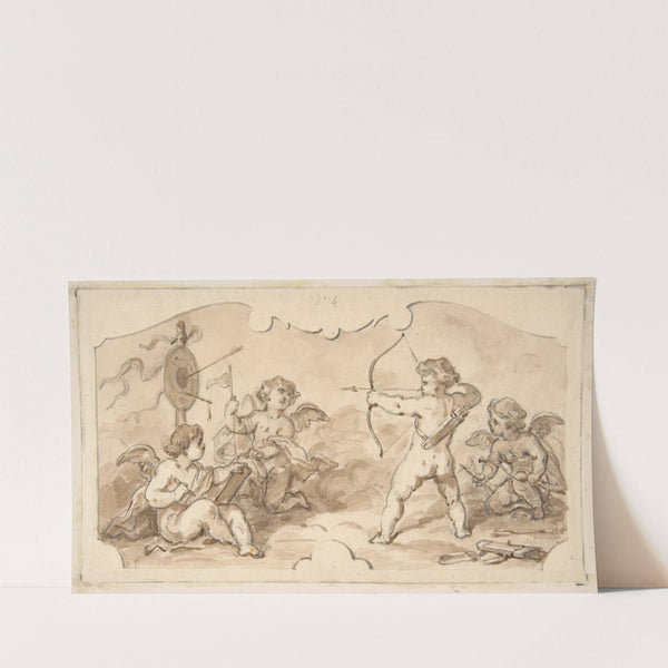 Design of putti at play (19th Century) by Jules-Edmond-Charles Lachaise