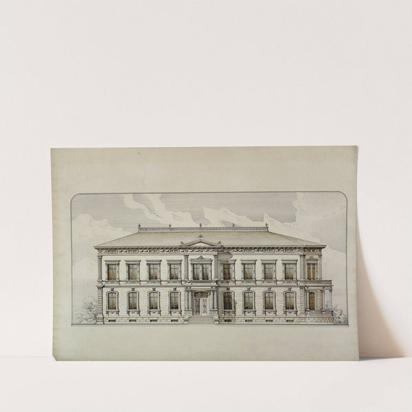 Design Studies, Elevation of a Villa, Presentation Elevation by Carl (Charles) J. Furst