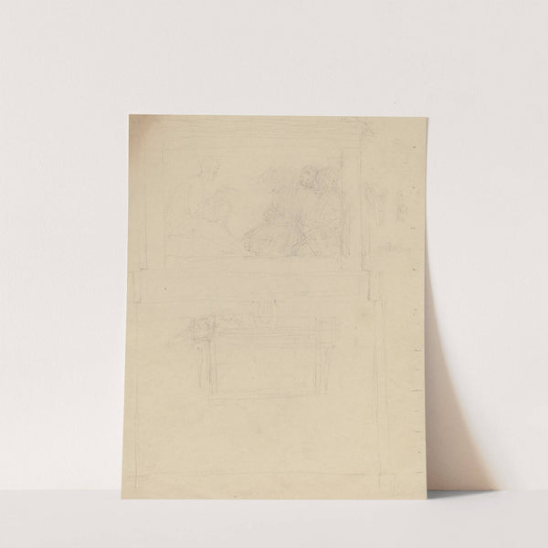 Designs for a Monument to Sir William Jones (recto and verso) by John Flaxman