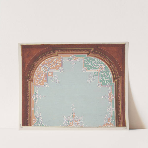 Designs for a painted ceiling with filagree borders (1830–97) by Jules-Edmond-Charles Lachaise