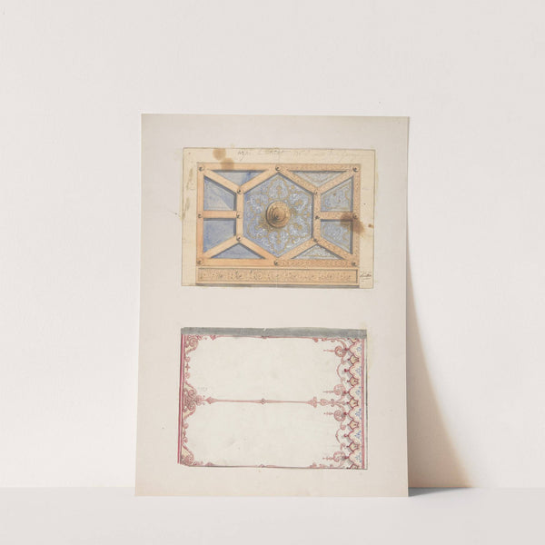 Designs for Ceiling and Wall Decoration for Monsieur Lecomte de la Grange (19th Century) by Jules-Edmond-Charles Lachaise