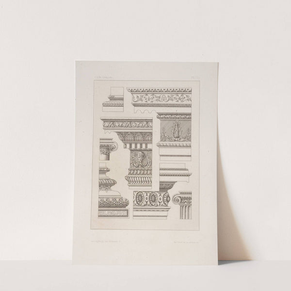 Designs for cornices or entablatures. by André-Charles Boulle