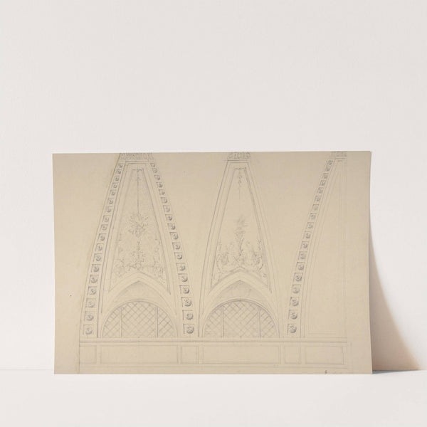 Designs for decorated pendentives by Jules-Edmond-Charles Lachaise