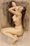 Despair, Study For The ‘by The River Of Tuonela’, Jusélius Mausoleum