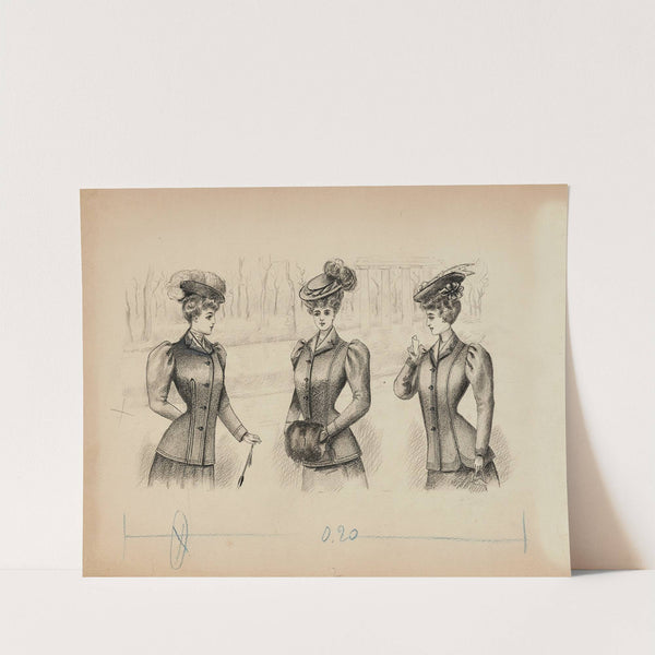 Dessin de mode (1900-1905) by Cécile Kahn