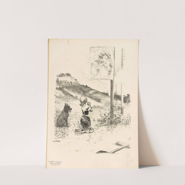 Dessin originel (1895) by Adolphe Léon Willette