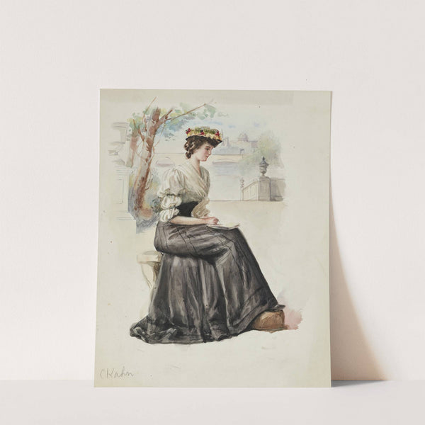 Dessinatrice sur les quais de Seine (1900-1905) by Cécile Kahn