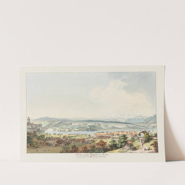 Dessiné sur les Remparts a Berne by Johann Ludwig Aberli